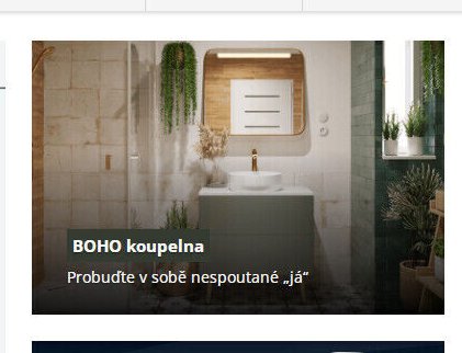 BOHO koupelna