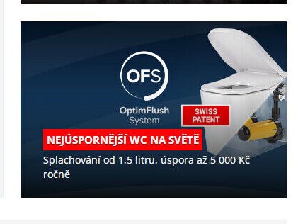 OptimFlush System NEJÚSPORNĚJŠÍ WC NA SVĚTĚ
