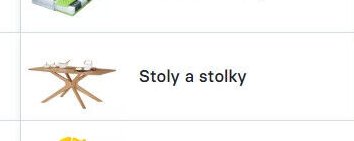 Stoly a stolky