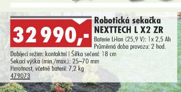Robotická sekačka NEXTTECH L X2 ZR