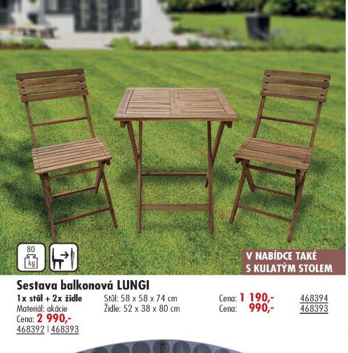 Sestava balkonová LUNGI
