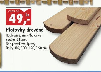 Plotovky dřevěné