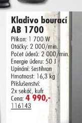 Kladivo bourací AB 1700
