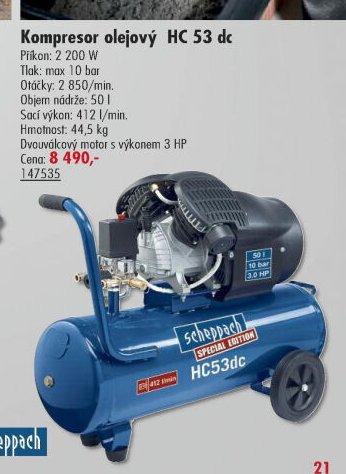 Kompresor olejový HC 53 dc