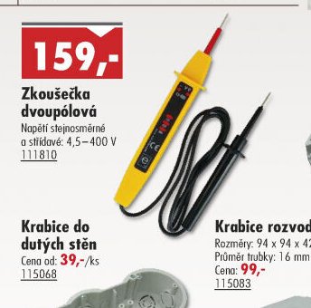 Zkoušečka dvoupólová