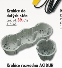Krabice do dutých stěn