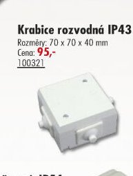 Krabice rozvodná IP43