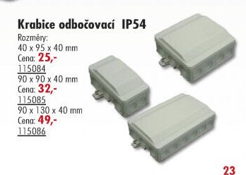 Krabice odbočovací IP54