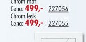Tlačítko ovládací Komfort Chrom lesk