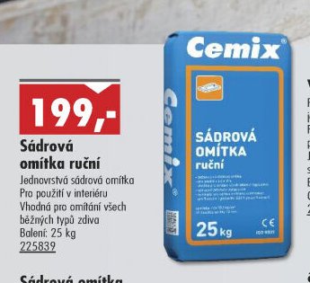Sádrová omítka ruční