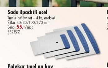 Sada špachtlí ocel