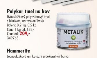 Polykar tmel na kov