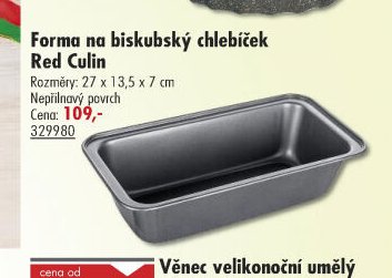 Forma na biskupký chlebíček Red Culin