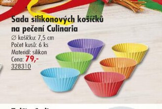 Sada silikonových košíčků na pečení Culinaria