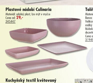 Plastové nádobí Culinaria