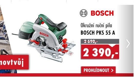 Okružní ruční pila BOSCH PKS 55 A