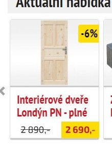 Interiérové dveře Londýn PN - plné