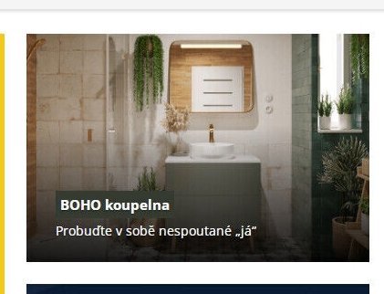 BOHO koupelna