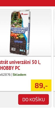 Substrát univerzální 50 l, UNI HOBBY PC