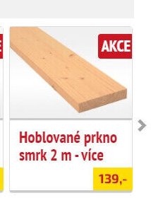 Hoblované prkno smrk 2 m - více