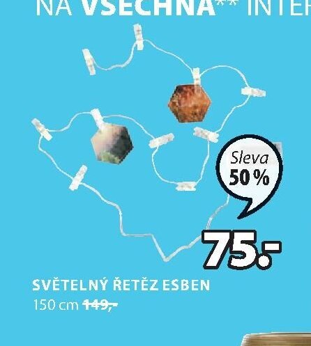 SVĚTELNÝ ŘETĚZ ESBEN