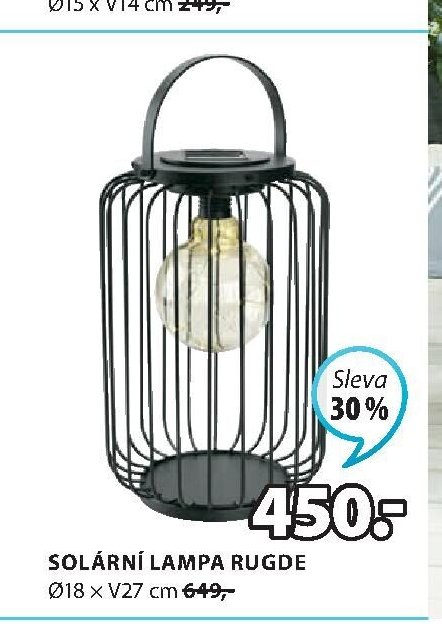 SOLÁRNÍ LAMPA RUGDE
