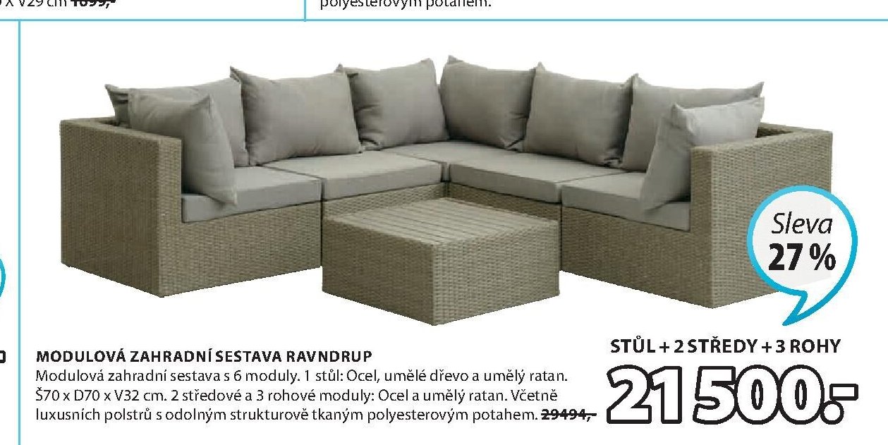 MODULOVÁ ZAHRADNÍ SESTAVA RAVNDRUP