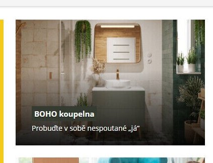 BOHO koupelna