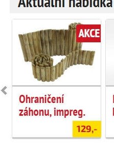 Ohraničení záhonu, impreg.