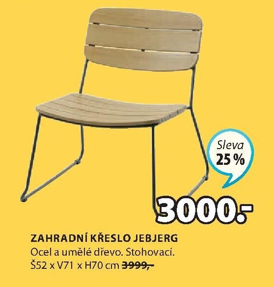 ZAHRADNÍ KŘESLO JEBJERG