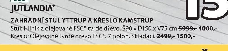 Zahradní stůl YTTRUP