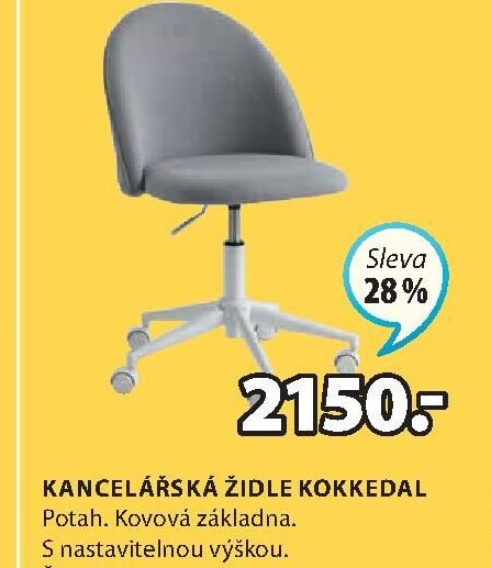 KANCELÁŘSKÁ ŽIDLE KOKKEDAL