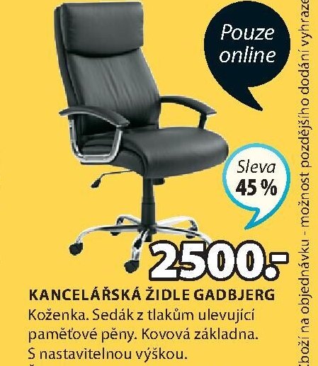KANCELÁŘSKÁ ŽIDLE GADBJERG