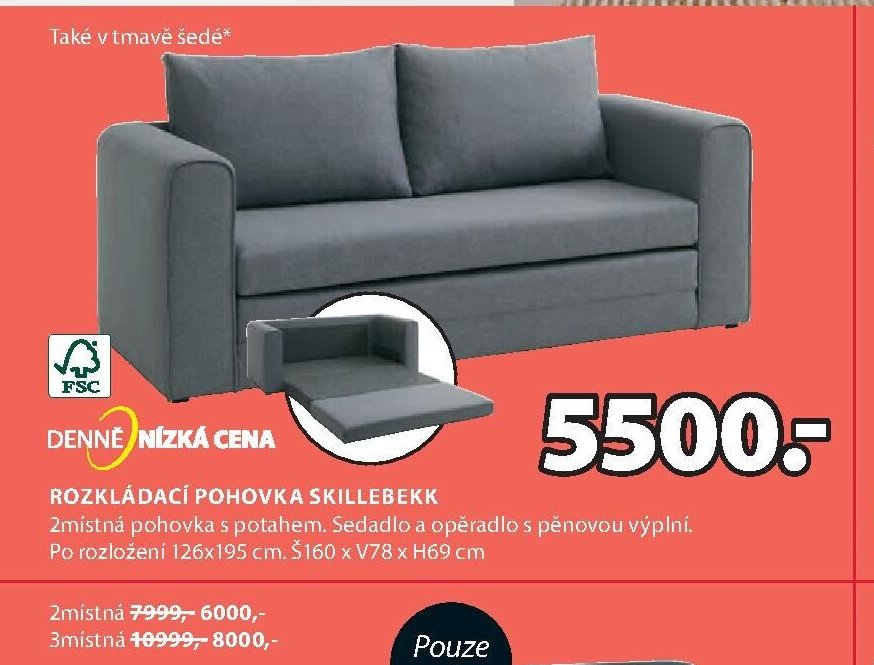 ROZKLÁDACÍ POHOVKA SKILLEBEKK
