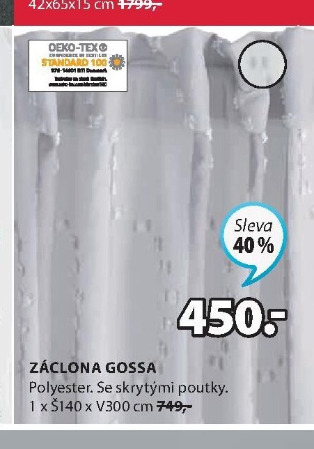 ZÁCLONA GOSSA