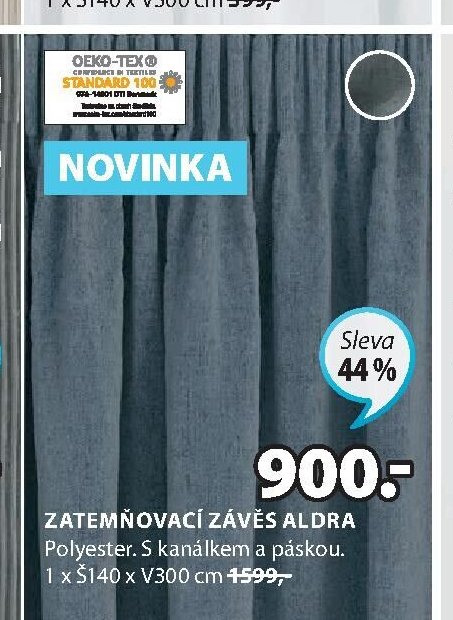 ZATEMŇOVACÍ ZÁVĚS ALDRA
