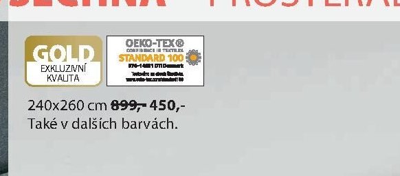 GOLD ŽERZEJOVÉ NAPÍNACÍ PROSTĚRADLO