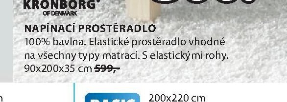 KRONBORG NAPÍNACÍ PROSTĚRADLO