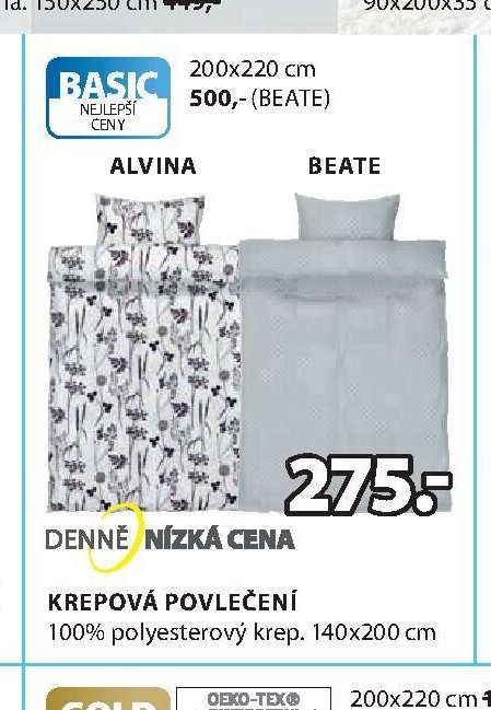 BASIC KREPOVÁ POVLEČENÍ ALVINA