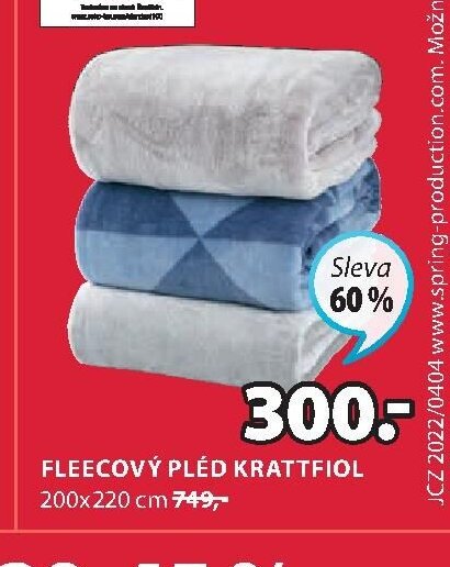 Fleecový pléd KRATTFIOL