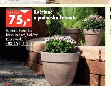 Květináč a podmiska Levante