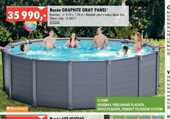 Bazén GRAPHITE GRAY PANEL