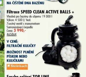 Filtrace SPEED CLEAN ACTIVE BALLS