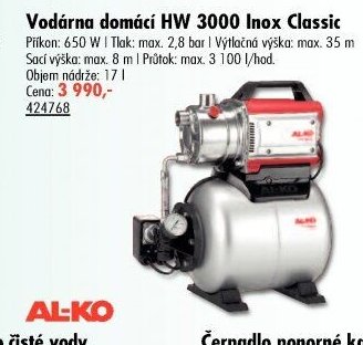 Vodárna domácí HW 3000 Inox Classic