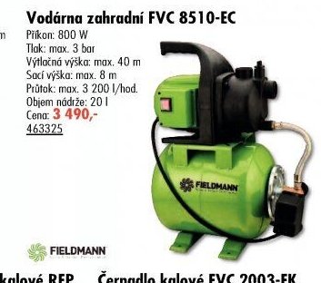 Vodárna zahradní FVC 8510-EC
