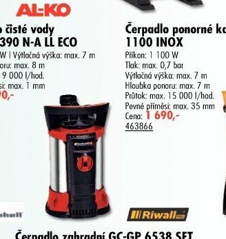 Čerpadlo čisté vody GE-SP 4390 N-A LL ECO