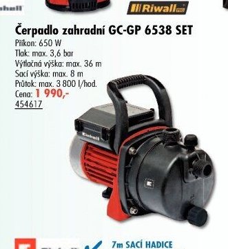 Čerpadlo zahradní GC-GP 6538 SET