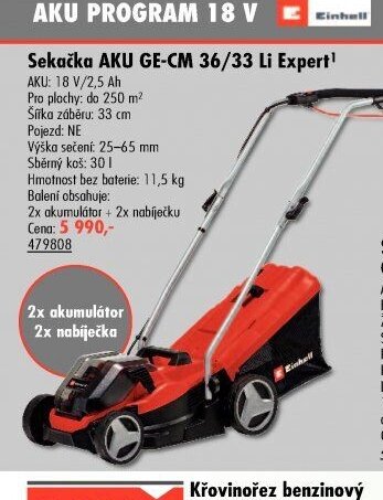 Sekačka AKU GE-CM 36/33 Li Expert