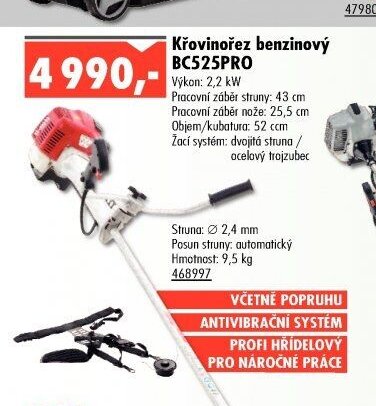 Křovinořez benzínový BC525PRO