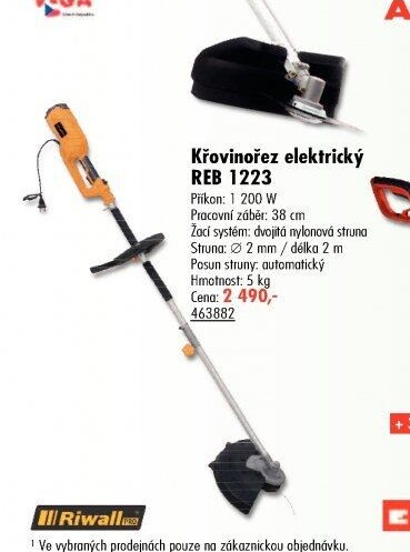 Křovinořez elektrický REB 1223